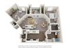 1x1Floor Plan Apt Rentals Luxe at 1300 Apartments l Waco, TX 76760